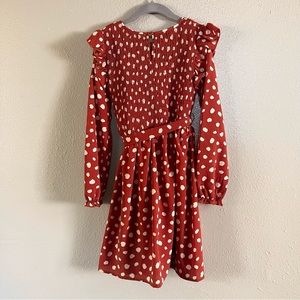 Speechless Big Girls Long Sleeve Fit + Flare Dress, Size 8